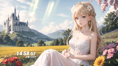 4k春日出游少女