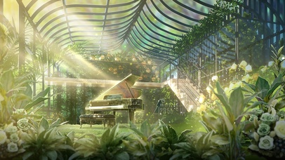 4K唯美治愈阳光花园