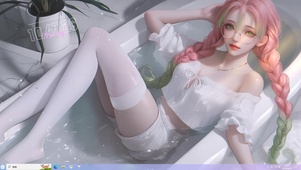 浴缸少女