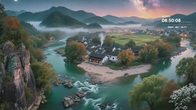 乡村山水风景