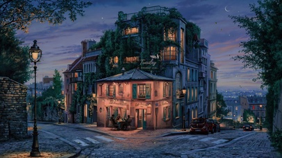 4K唯美治愈城市街道夜景