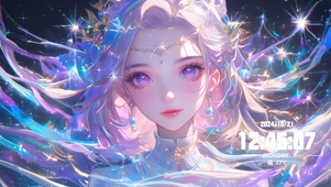 紫眸水晶美女