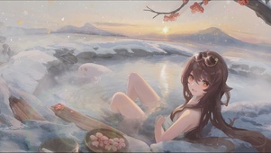 暮雪桃红