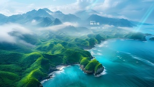 一望无垠的海