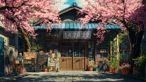 治愈樱花小院