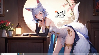 4k白色狐狸旗袍纯欲美少女