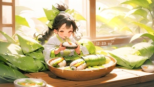 可爱团子少女