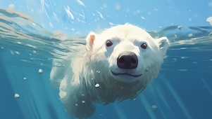 水下北极熊