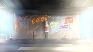 天桥下女孩