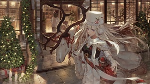 圣诞麋鹿少女
