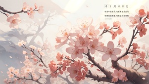 治愈粉色浪漫花