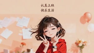 认真上班 快乐生活