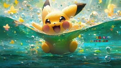 玩水皮卡丘