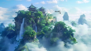 青山瀑布群