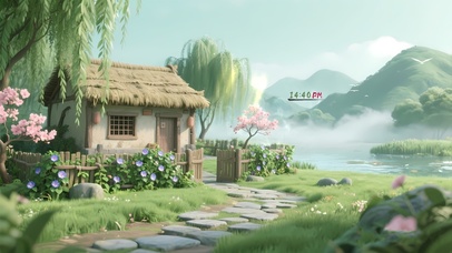 隐居山林草屋4K