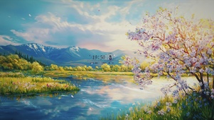 清新护眼风景AI