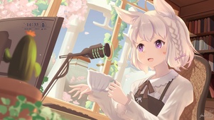 可爱的女仆兔女