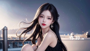 纯欲系长发美少女