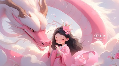 少女和龙