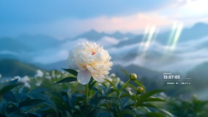 盛开的牡丹花