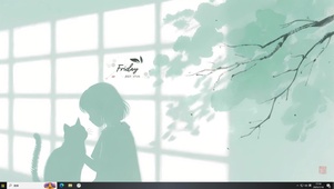 光影治愈插画女孩