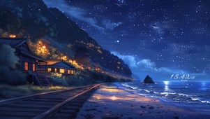 海边的夜晚