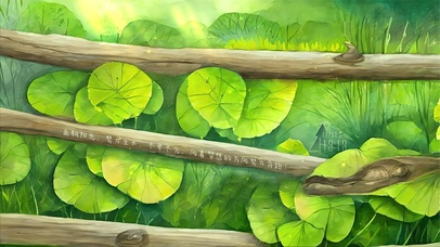 向阳而生不卑不亢(护眼油画)