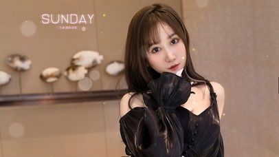 高清黑裙清纯美女