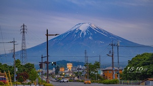 4K唯美富士山下街道