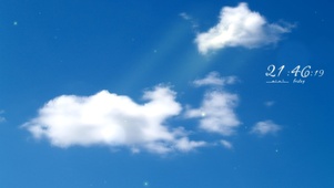 空中有朵雨做的云