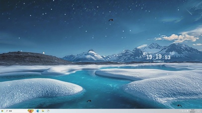 治愈雪景-桌面主题