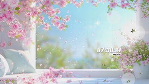 护眼花景