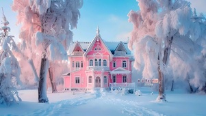 雪中的城堡