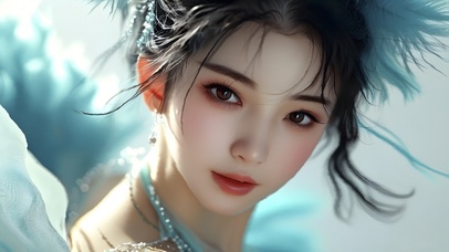 蓝色仙姬仙女神女美女17