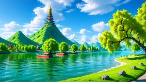 高山宝塔