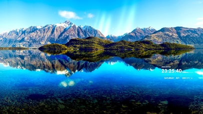 4k 蓝天白云山河风光