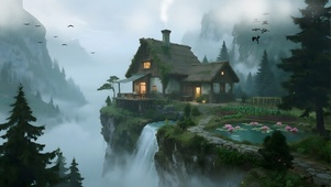 悬崖上的小屋