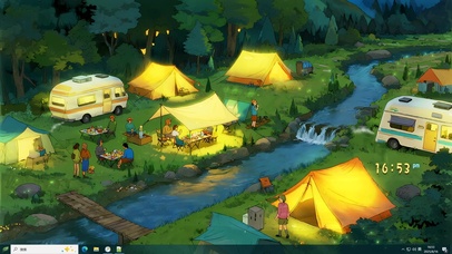  抹茶森林夜晚露营