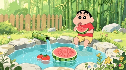 小新的惬意夏日生活