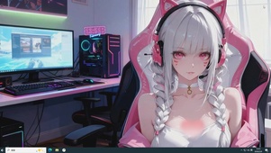 纯欲猫耳电竞少女