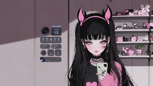 卖萌的女孩