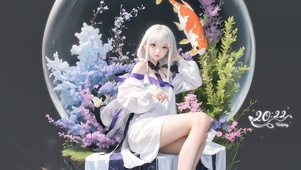 睡觉气泡少女