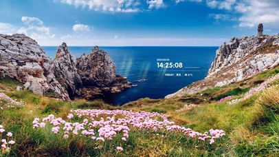 4k蓝天大海草原