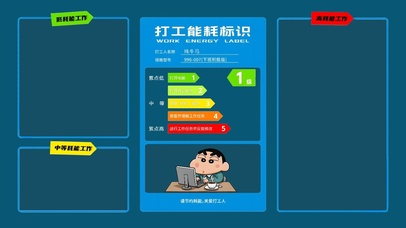 打工人能耗工作分区