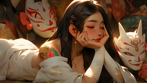 4K 面具 女郎