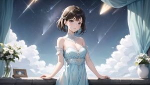 蓝衣少女