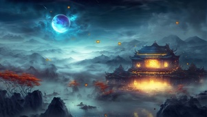  月下