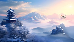 日照金山