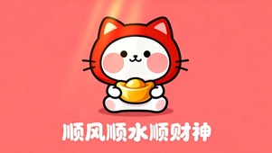 顺风顺水顺财神壁纸