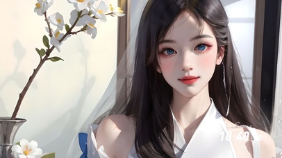 温柔小花花美女